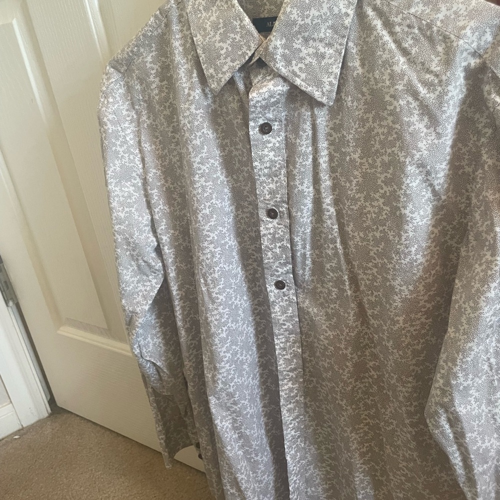 Men's Gray Patterned Shirt